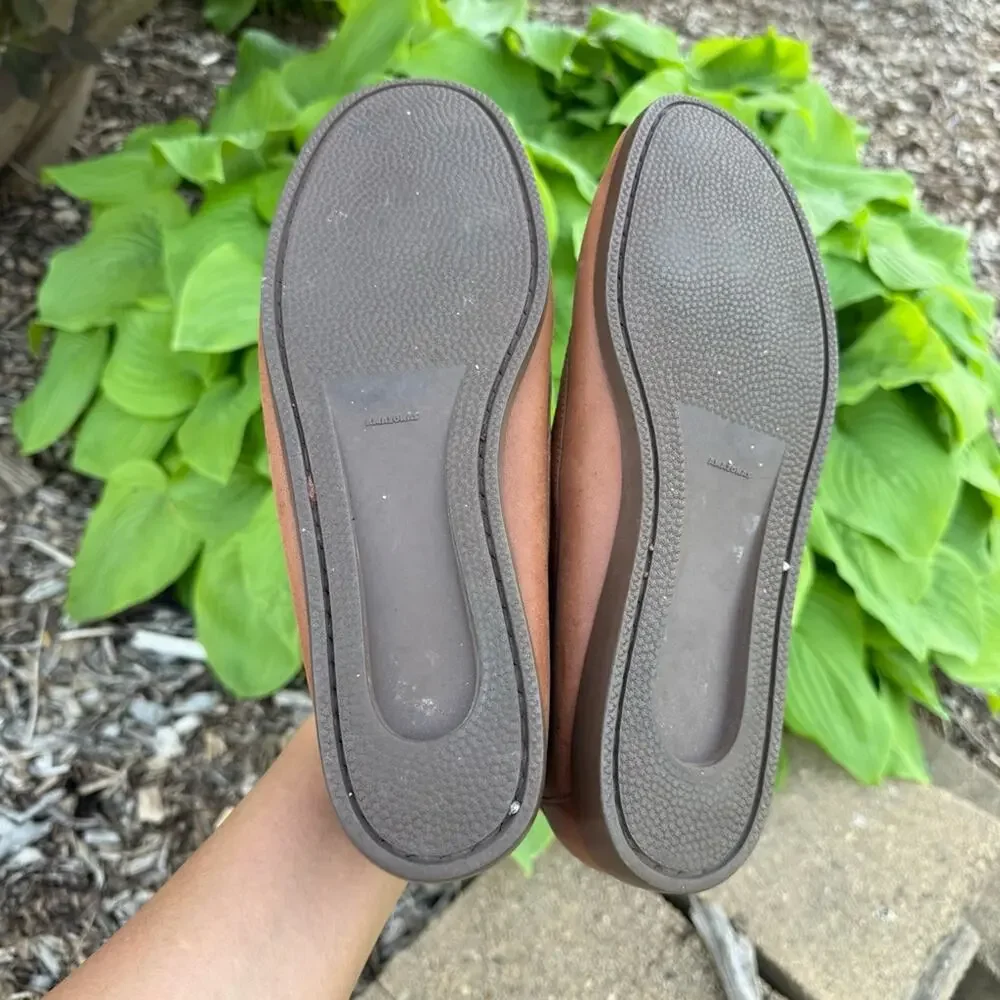 Vintage 70s 80s Levis Brown Leather Deck Boat Docksiders shoes Mens 10 1/2 M